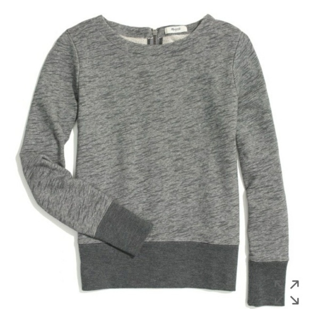 Madewell Gray Crew Neck Sweater